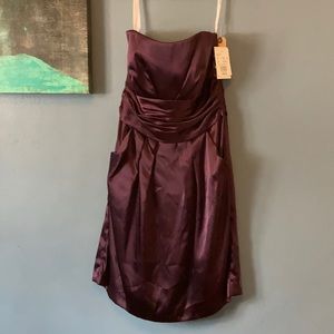 NWT Purple satin dress